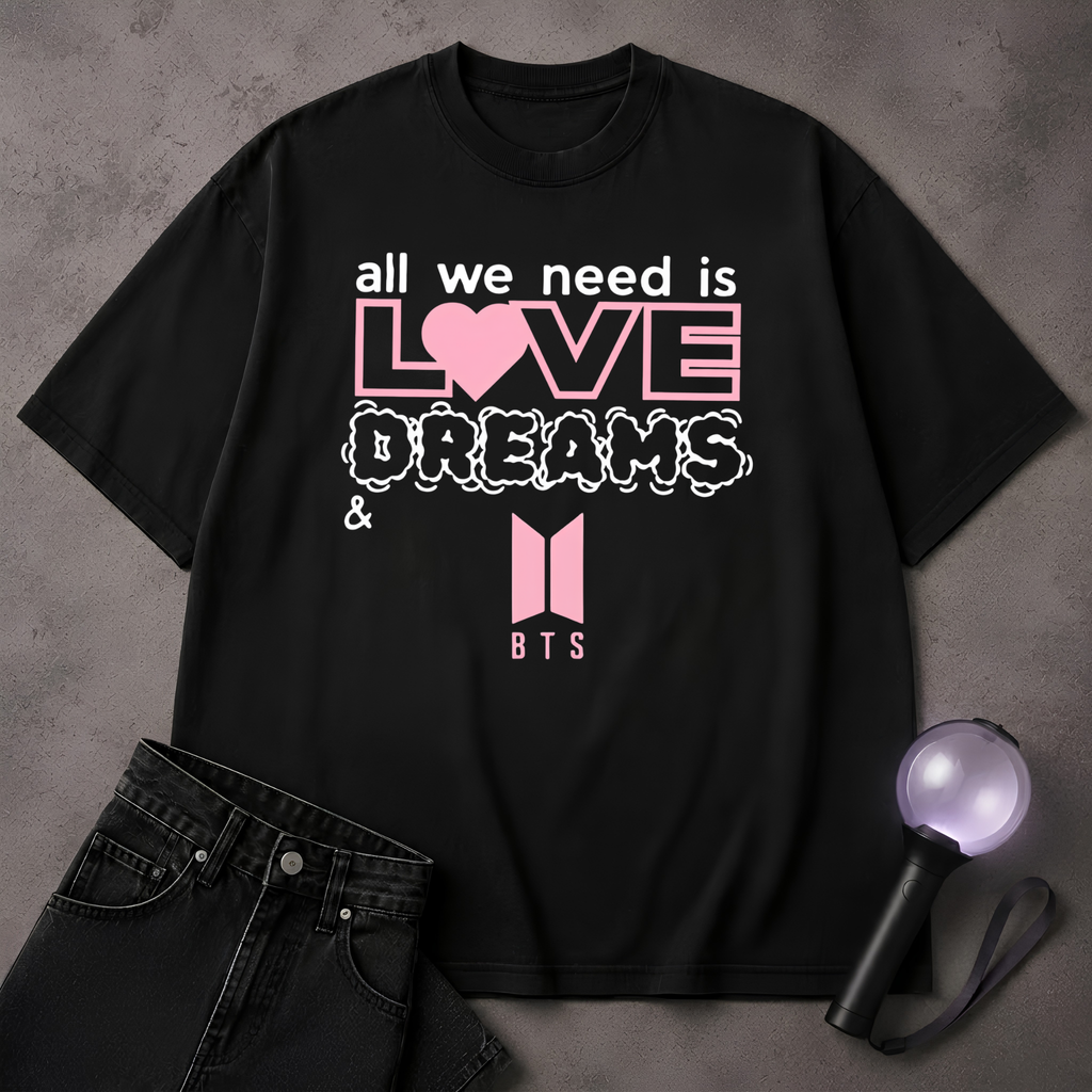 BTS x Stray Kids Fan T-Shirt | Kpop Love T-Shirt |  Kpop Gift