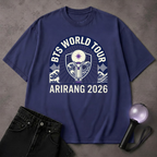 BTS World Tour Arirang 2026 T-Shirt | ARMY Lightstick Concert Merch Style Tee