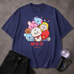 Cute Chibi BTS BT21 Characters T-Shirt | ARMY Inspired Fan Tee