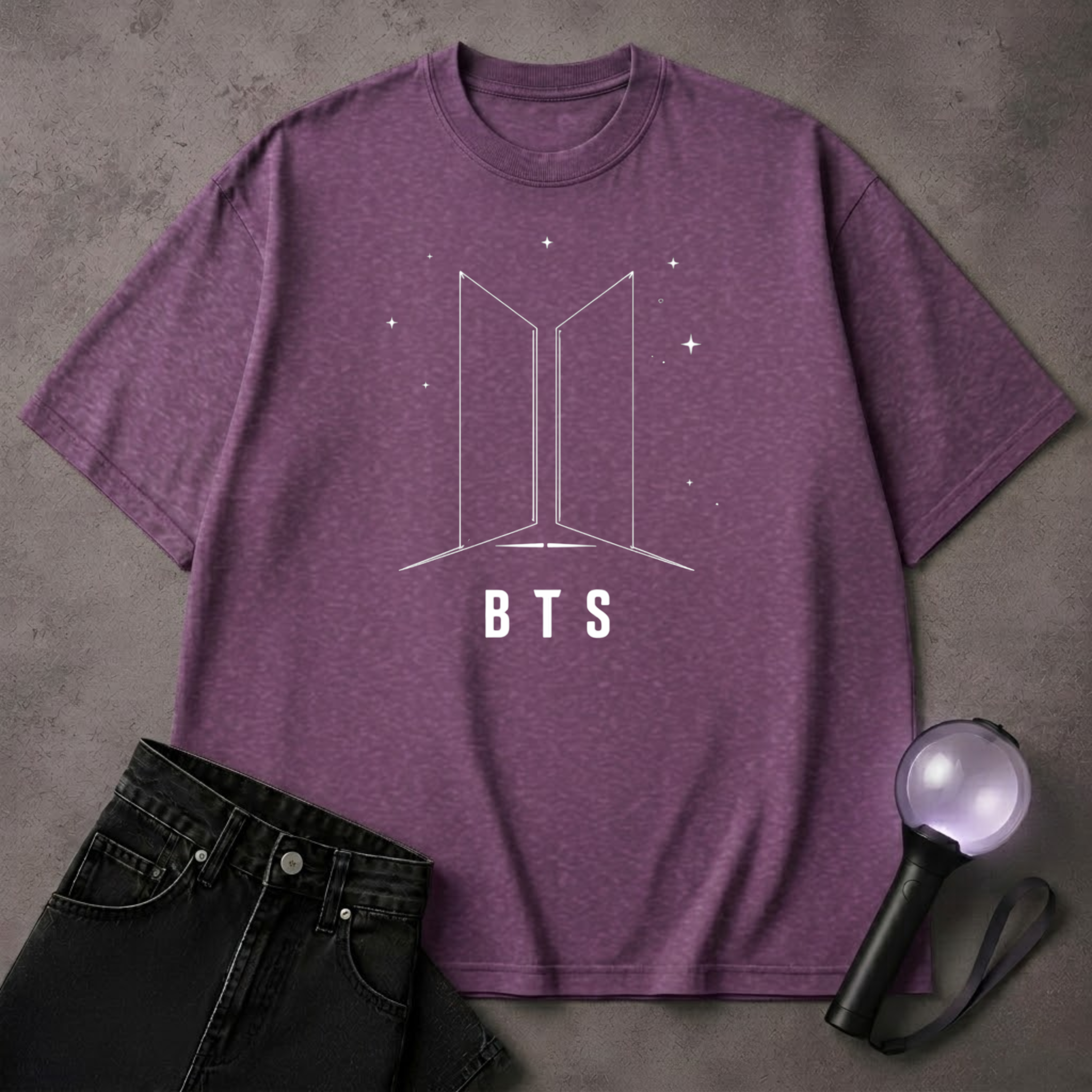 BTS Star Logo T-Shirt | Minimalist ARMY Kpop Tee