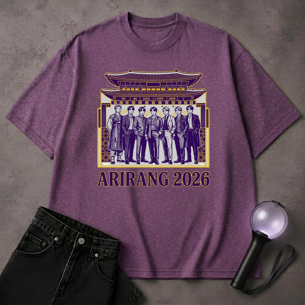 Korea Temple BTS T-Shirt | Korean Culture Kpop Fan Tee