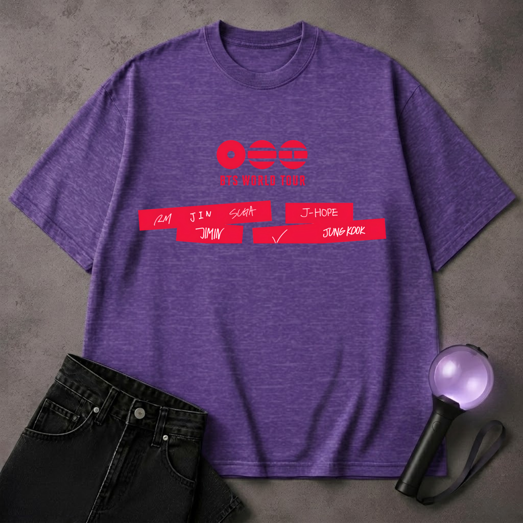 BTS World Tour concert 2026, Bangtan Comeback Arirang t-shirt