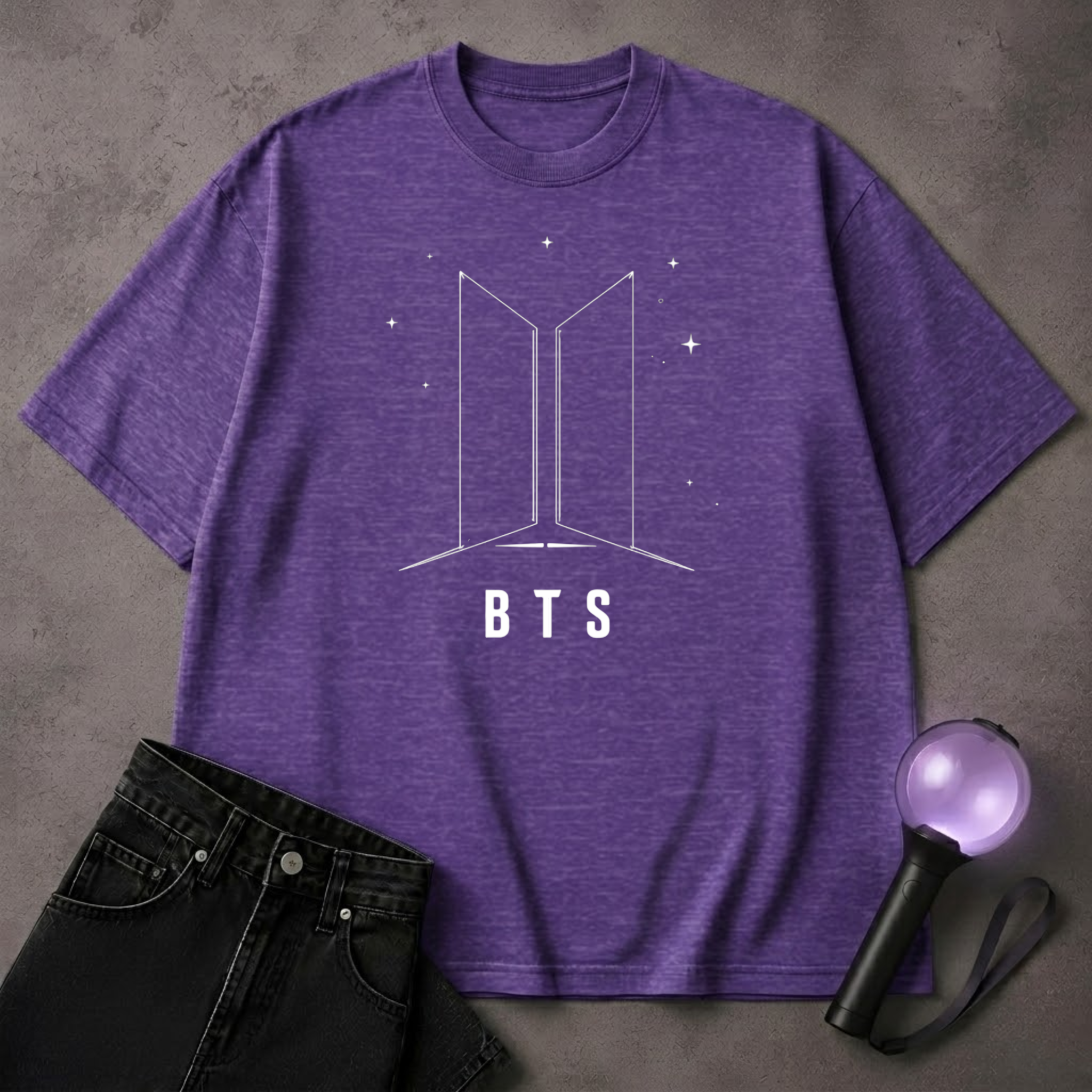 BTS Star Logo T-Shirt | Minimalist ARMY Kpop Tee