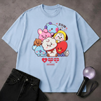 Cute Chibi BTS BT21 Characters T-Shirt | ARMY Inspired Fan Tee