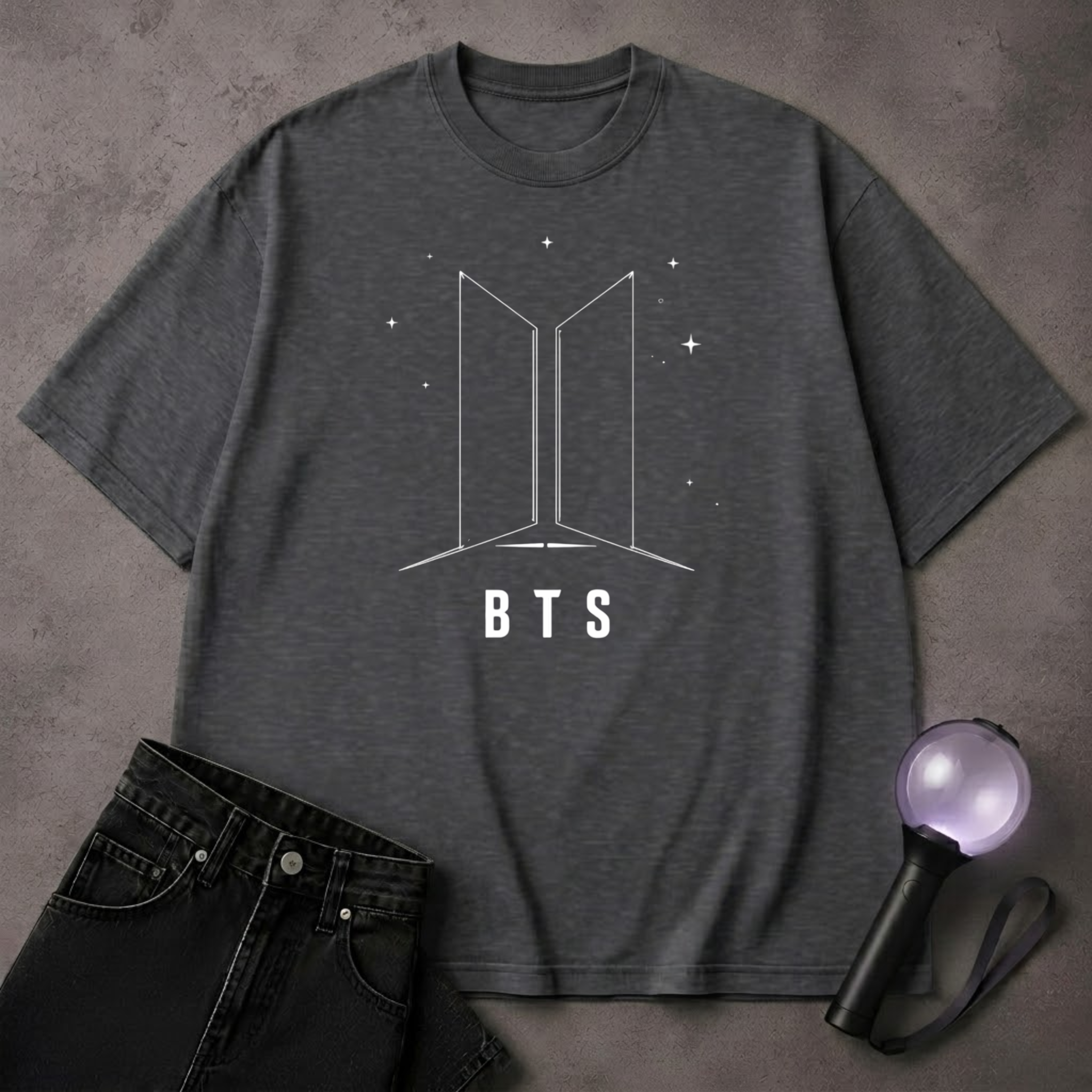 BTS Star Logo T-Shirt | Minimalist ARMY Kpop Tee