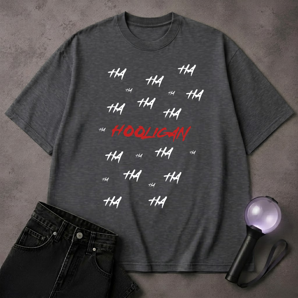 Hooligan BTS Inspired Graphic T-Shirt | ARMY Streetwear Kpop Tee