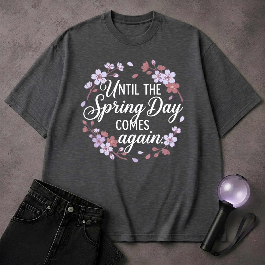 Spring Day BTS lyrics song T-Shirt | ARMY Fan Tee | Korean Pop Gift