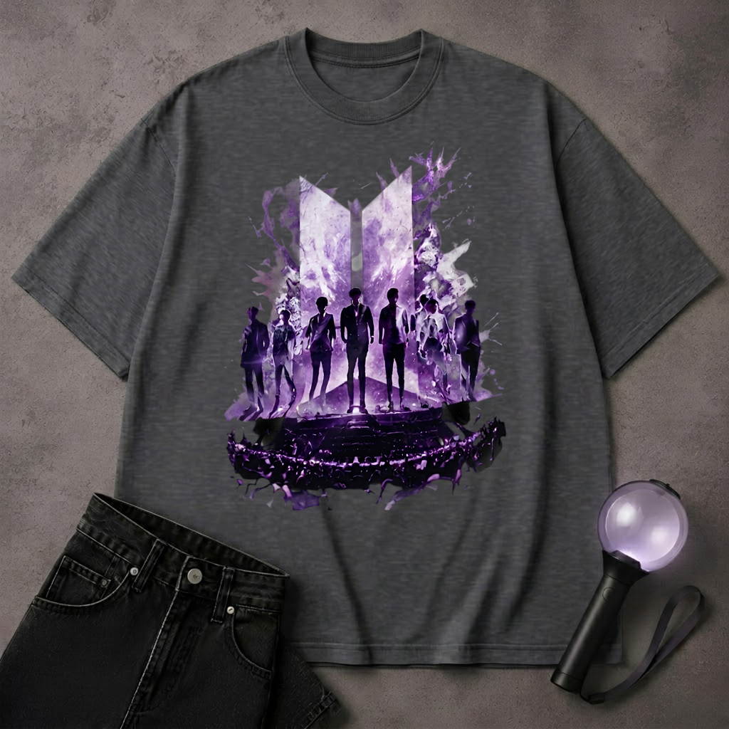 BTS Concert Aura T-Shirt | ARMY Kpop Fan Shirt | Purple Concert Outfit Tee