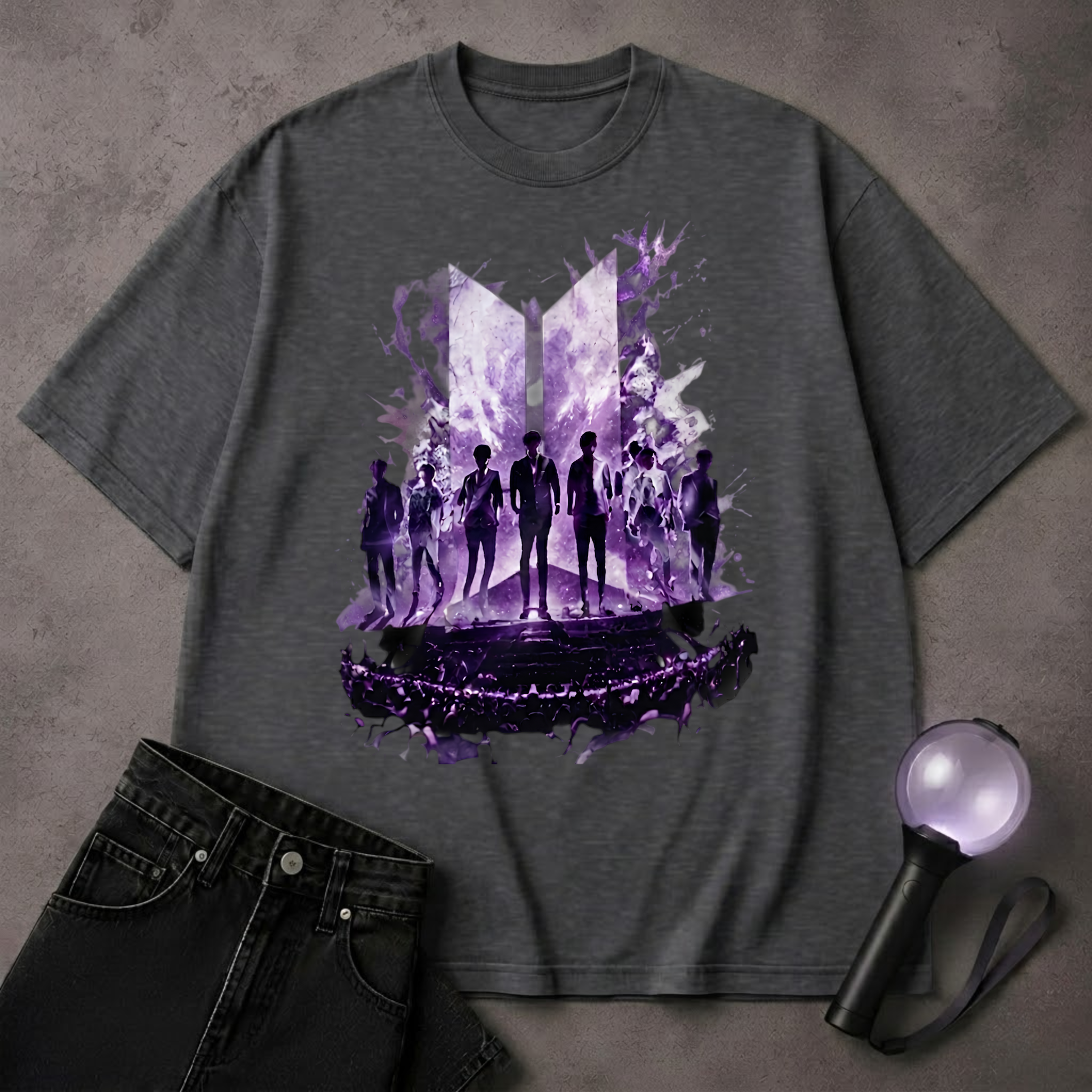 BTS Concert Aura T-Shirt | ARMY Kpop Fan Shirt | Purple Concert Outfit Tee