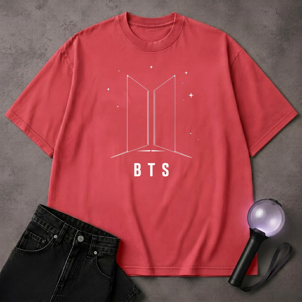BTS Star Logo T-Shirt | Minimalist ARMY Kpop Tee