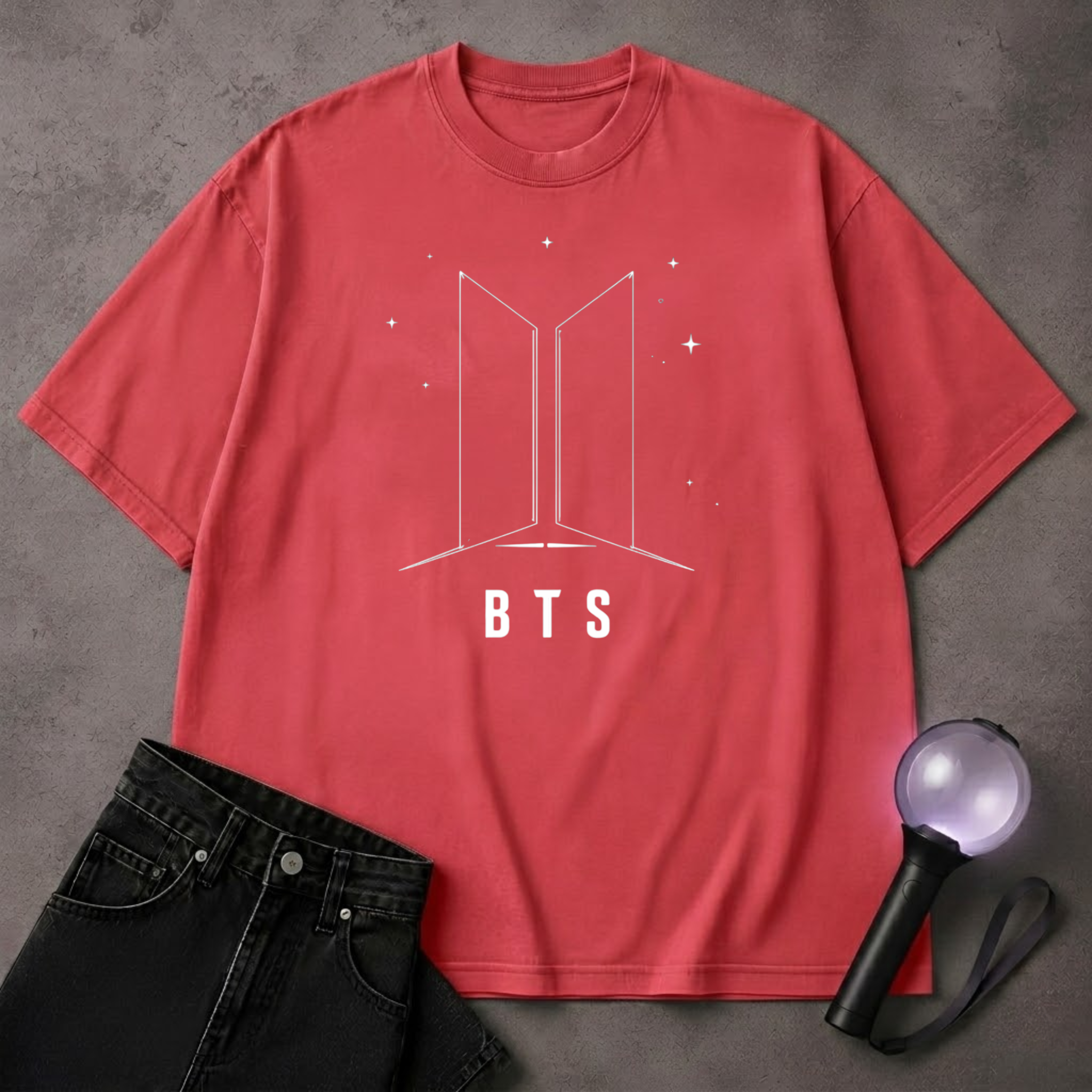 BTS Star Logo T-Shirt | Minimalist ARMY Kpop Tee