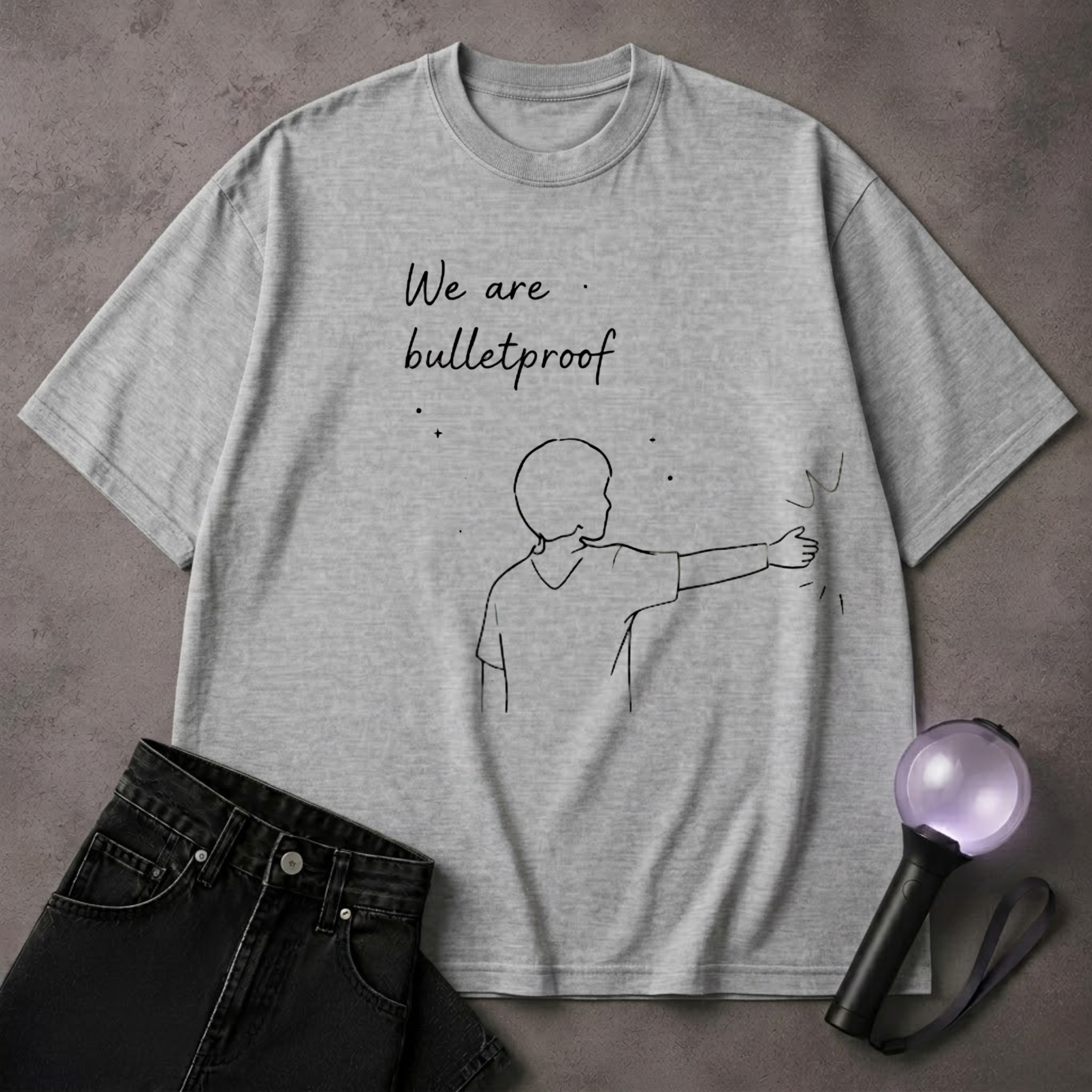 Best Friend BTS Inspired T-Shirt Set | Bulletproof Friendship Tee | ARMY Gift