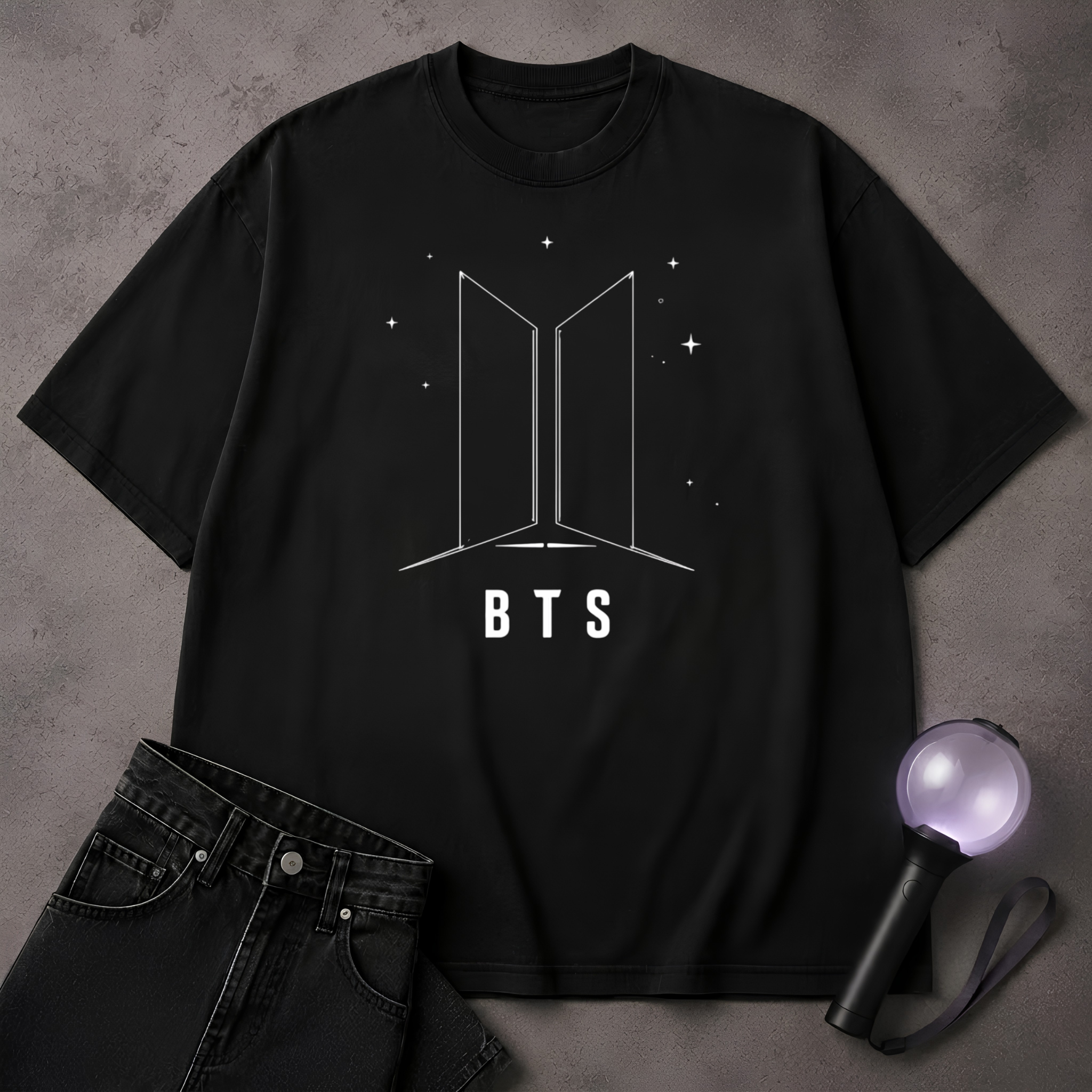 BTS Star Logo T-Shirt | Minimalist ARMY Kpop Tee