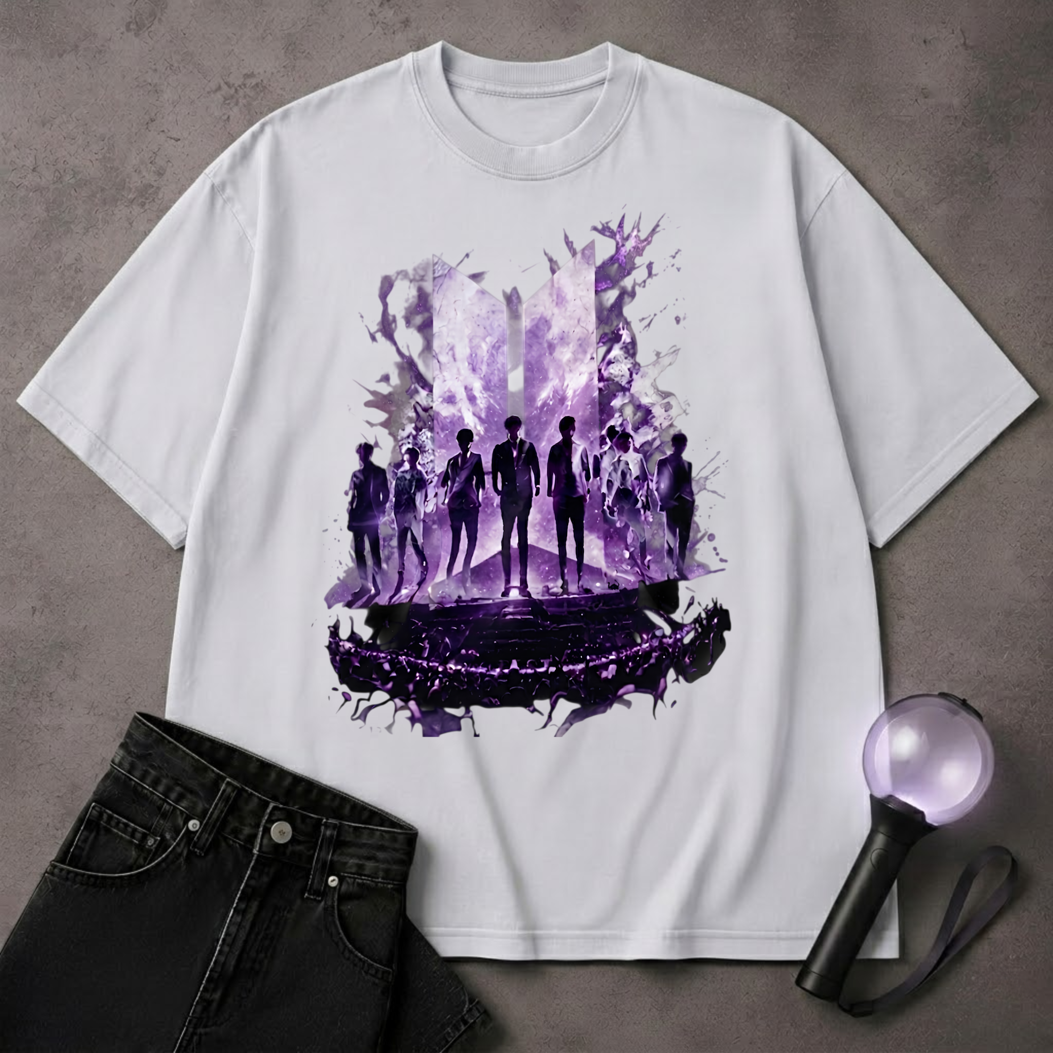 BTS Concert Aura T-Shirt | ARMY Kpop Fan Shirt | Purple Concert Outfit Tee