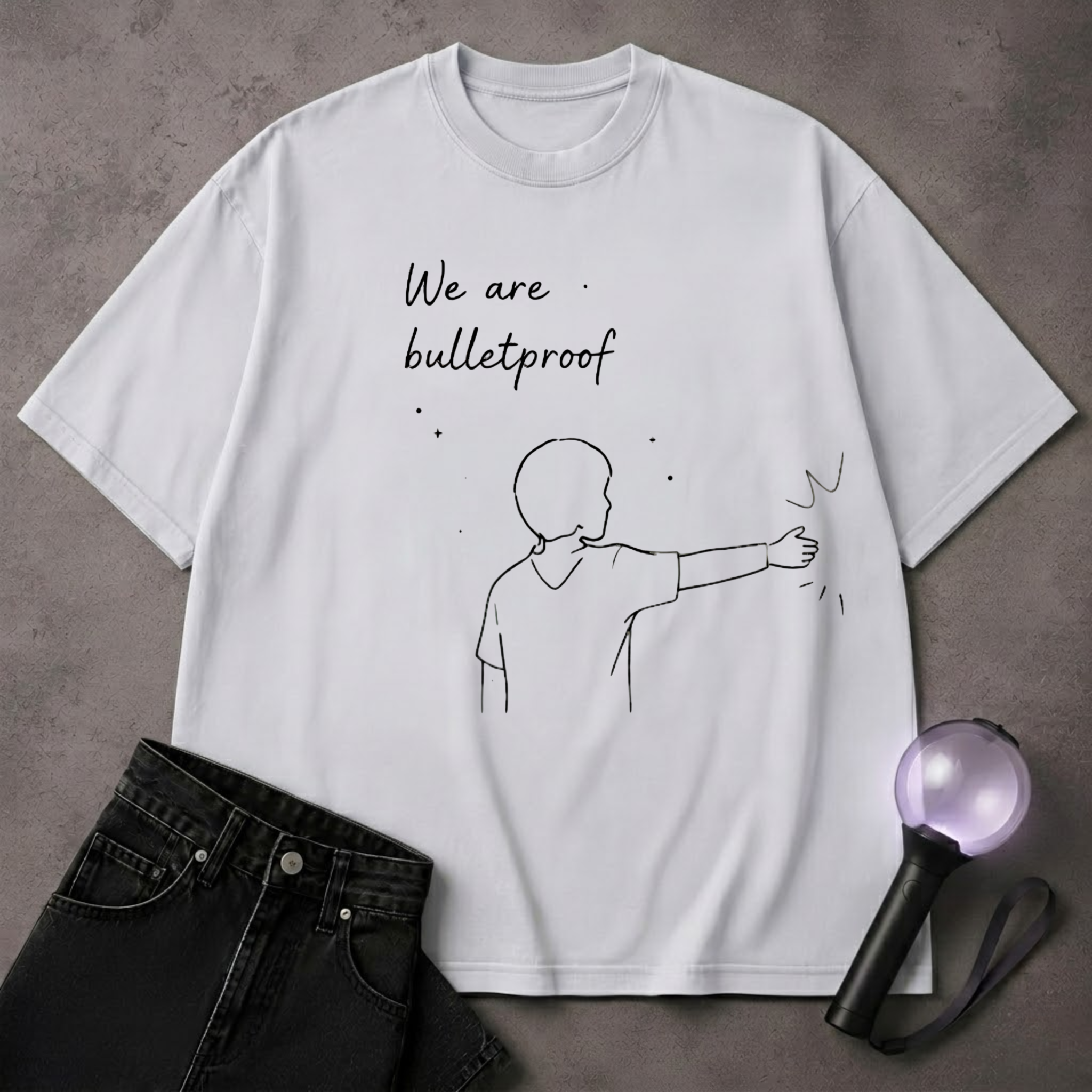 Best Friend BTS Inspired T-Shirt Set | Bulletproof Friendship Tee | ARMY Gift