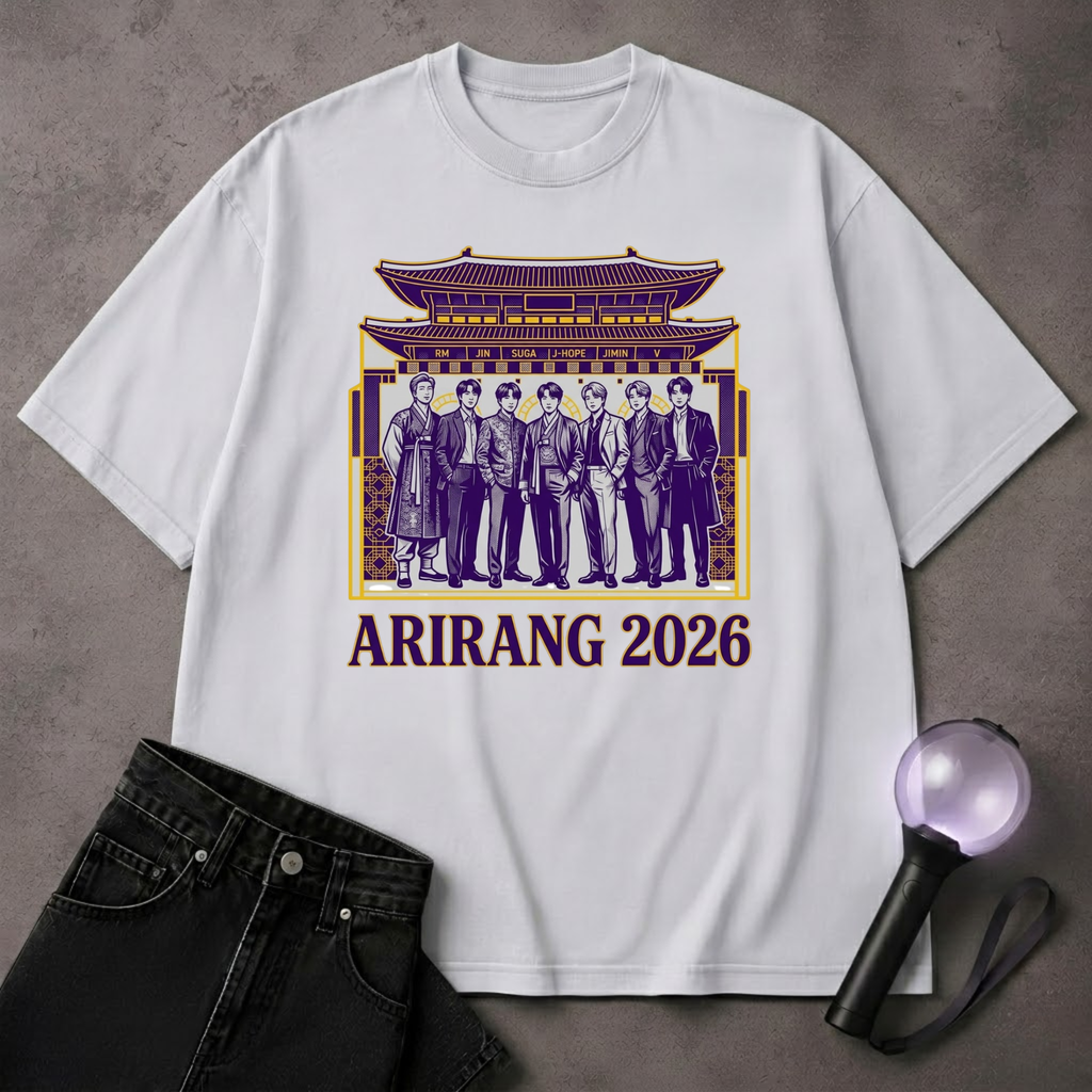 Korea Temple BTS T-Shirt | Korean Culture Kpop Fan Tee
