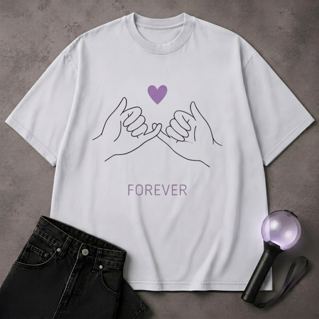 Forever BTS T-Shirt | Forever ARMY Fan Shirt | Purple Kpop Tee