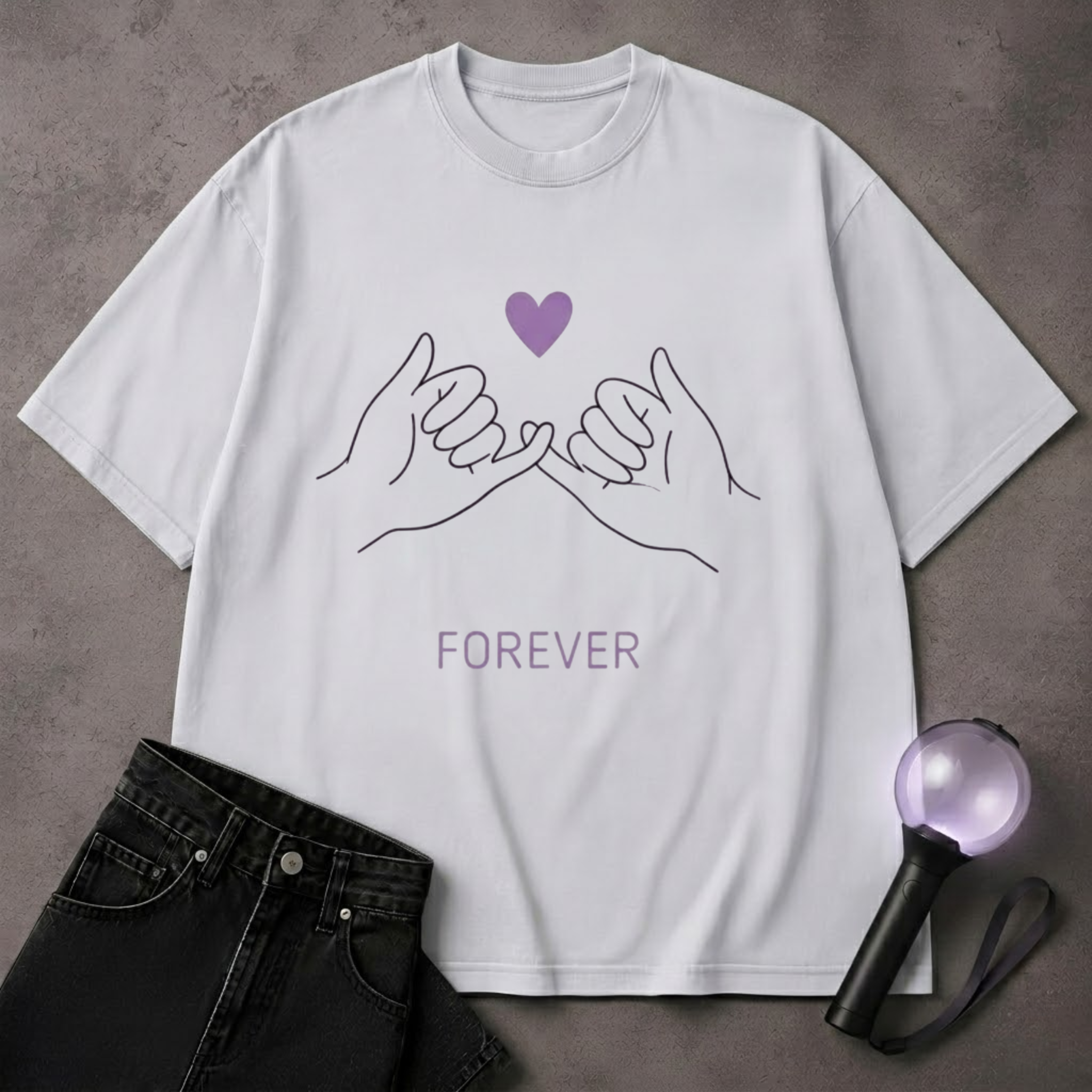 Forever BTS T-Shirt | Forever ARMY Fan Shirt | Purple Kpop Tee