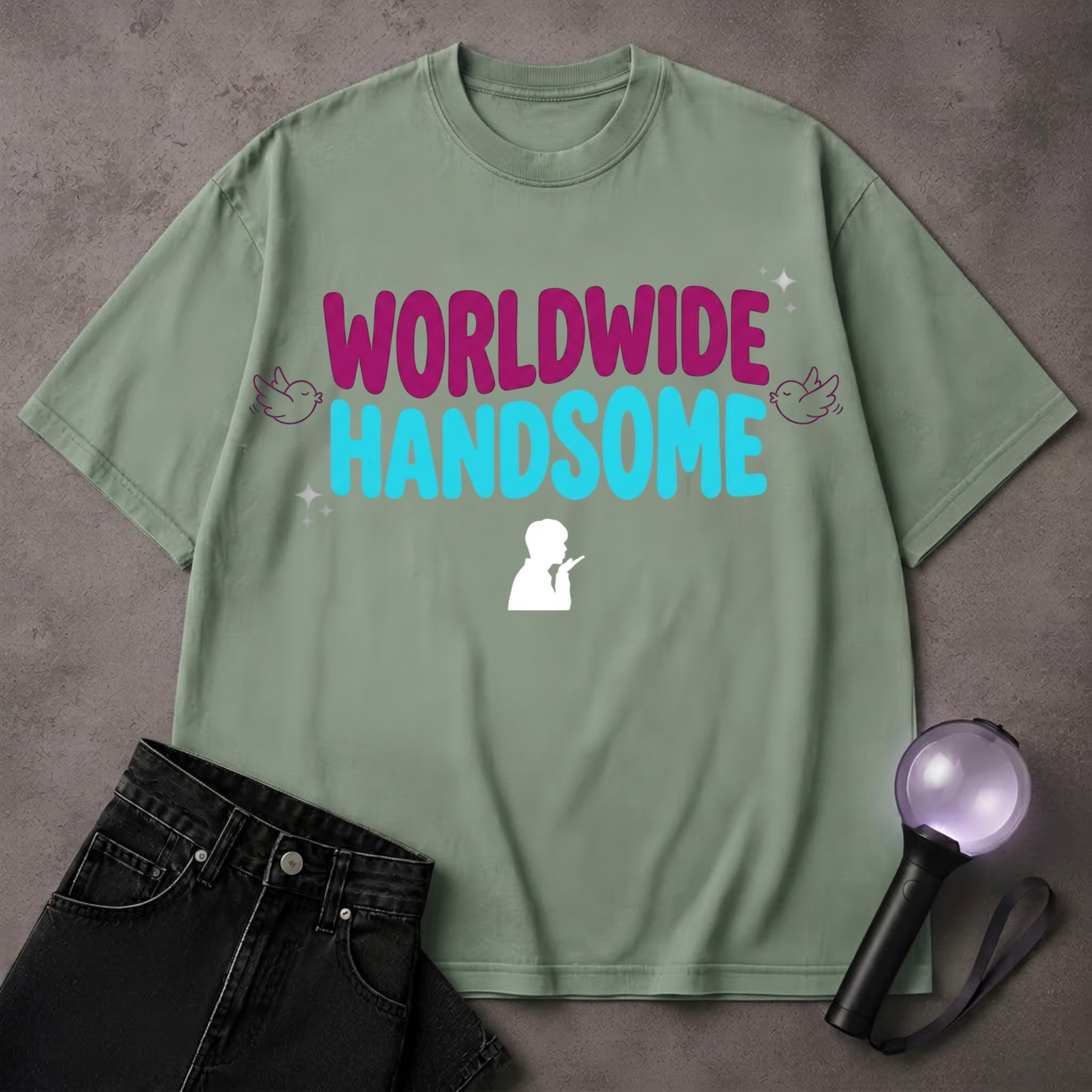 Worldwide Handsome Jin BTS T-Shirt | Kpop Fan Gift | ARMY Tee