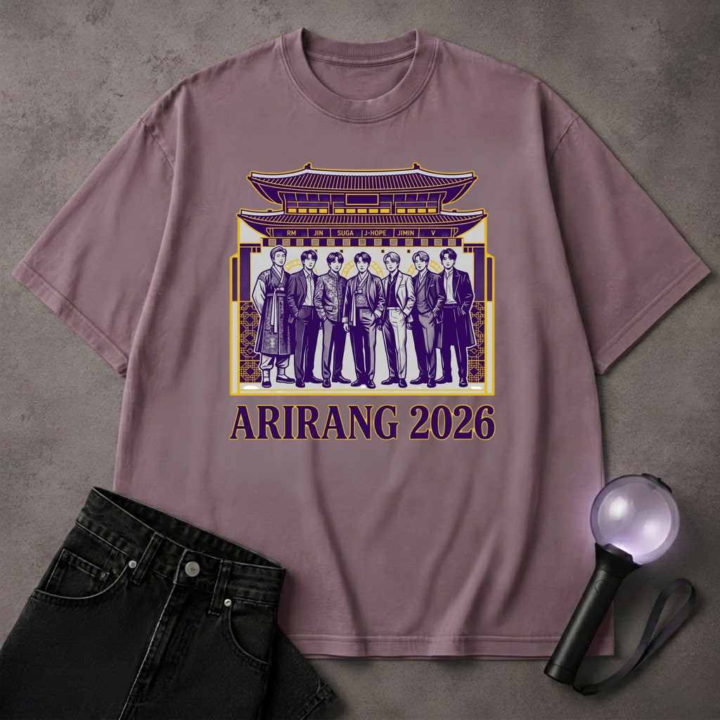 Korea Temple BTS T-Shirt | Korean Culture Kpop Fan Tee