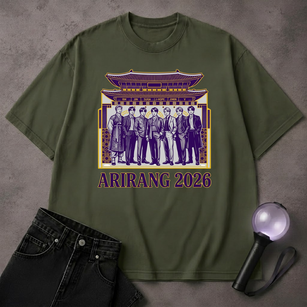 Korea Temple BTS T-Shirt | Korean Culture Kpop Fan Tee
