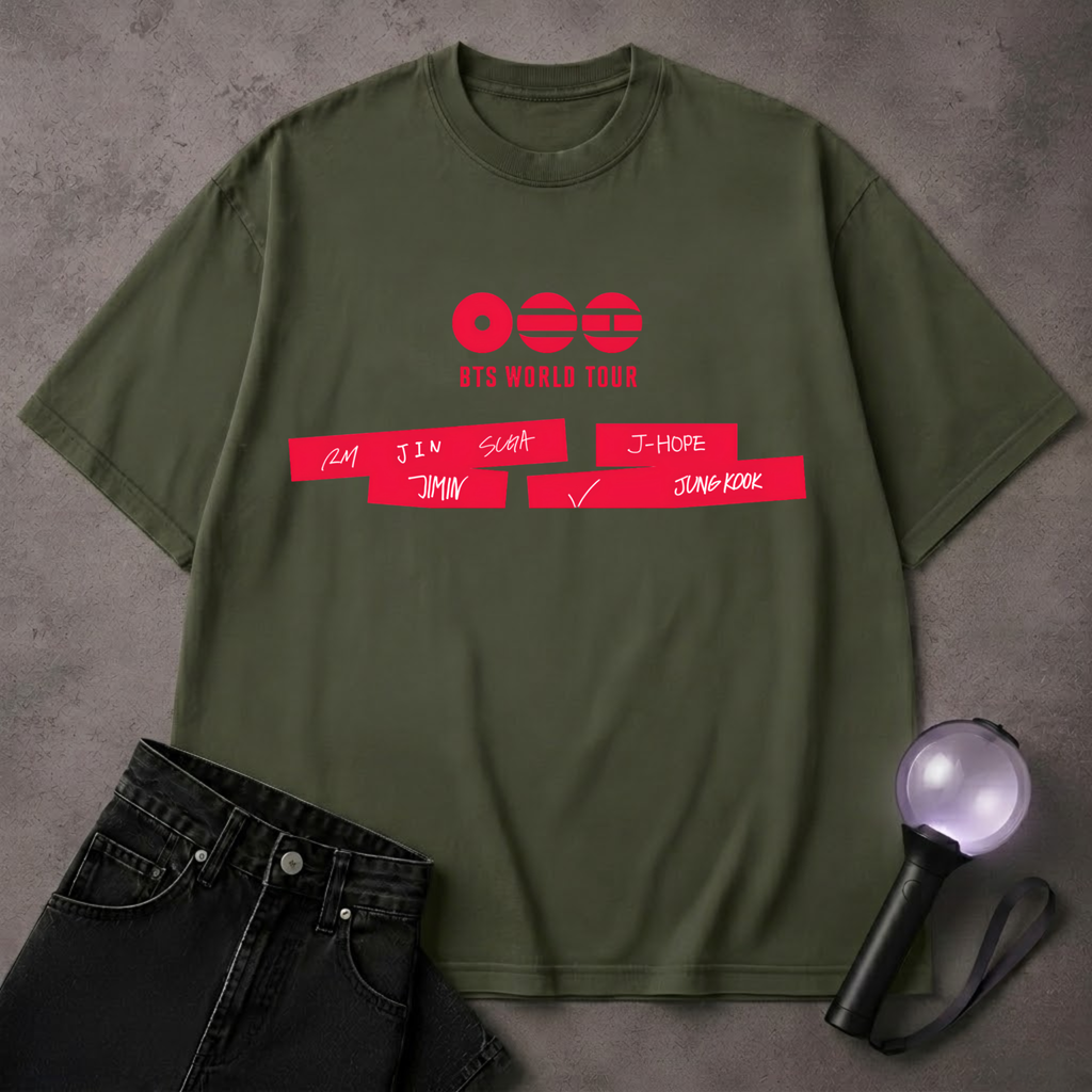 BTS World Tour concert 2026, Bangtan Comeback Arirang t-shirt